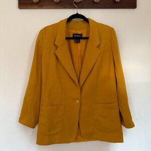 Vintage Impressions Blazer in Mustard Yellow Size 12